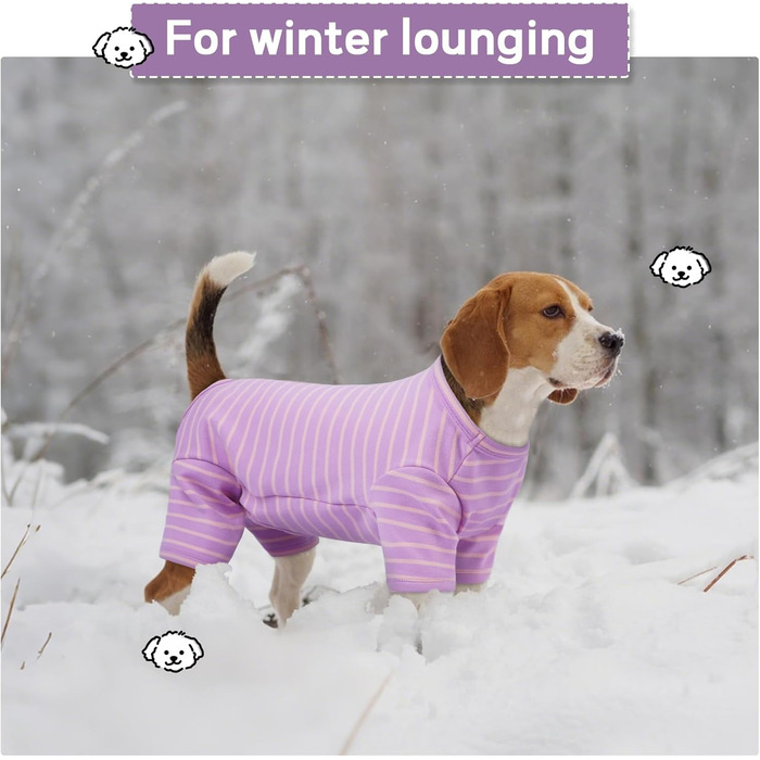Піжама для собак LETSQK, теплий комбінезон для собак великих та малих порід, флісова піжама, еластична, для прання в машині, крій 