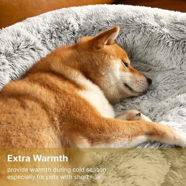 М'яке ліжко для собак з плюшу, ковзаюча, знімний чохол, миється, для маленьких та середніх собак, коврик для собак, лежанка для домашніх тварин, світло-коричневий, 60 x 55 x 10 см