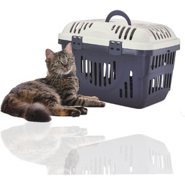 Транспортна переноска для котів Rohrschneider (Блакитна) | Велика переноска для кота | З ручкою