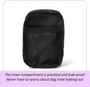 Сумка для ласощів та пакетиків для вигулу собак COOWONE, рожева (фіолетова)