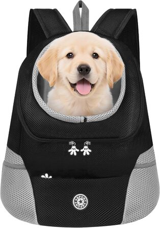 Рюкзак для тварин Adiwo з сітчастим вікном, дихаючий, легкий, для собак та котів (до 7,5 кг), портативний, складаний, дизайн 