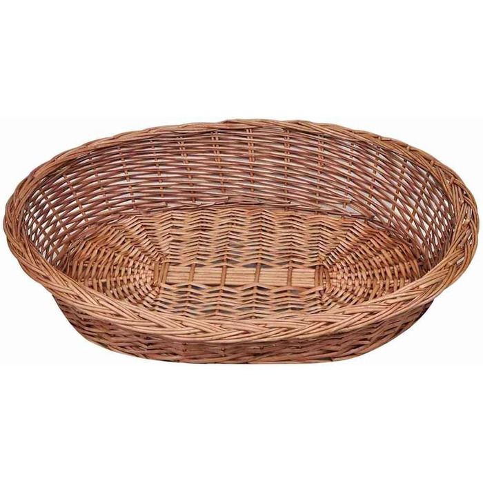 Ліжко для собак і котів vidaXL, натуральна лоза, 90×65×14 см