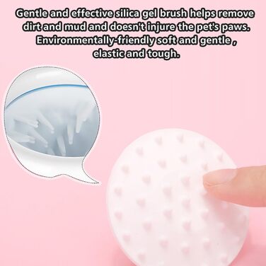 Автоматичний очищувач лап для собак та котів, мийка лап, силіконова щітка, портативний, 360 градусів, ABS-Silikagel