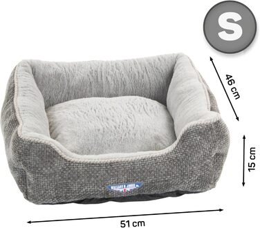 Килимок для кота Wallace & Jones Dunrobin, сірий, прямокутний, розмір S, 51 x 46 x 15 см, стійкий до подряпин