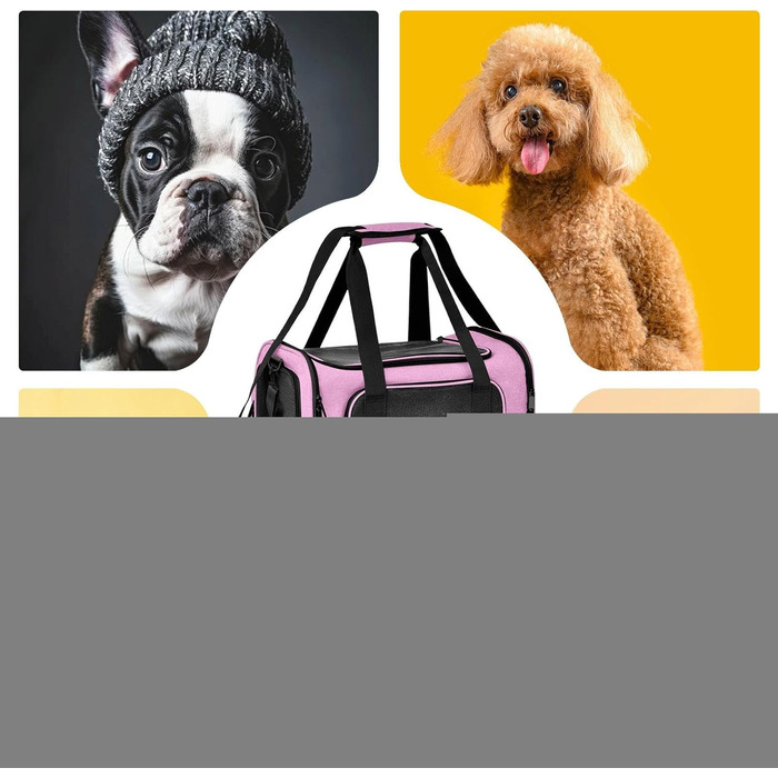 М'яка переноска для котів та собак, рожева | Переноска для тварин, дихаюча, портативна, складна | Katzentransportträger