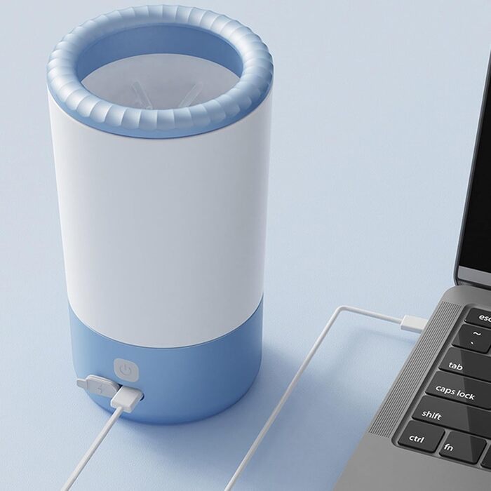 Автоматична мийка лап для собак AOOOWER - для малих, середніх та великих тварин, з регулюванням швидкості та порошком