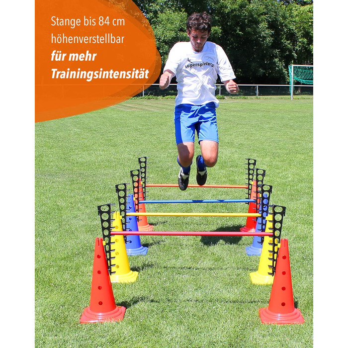 Кільцеподібна перешкода Sportikel24 для аджиліті з жердиною 100 см – для собак, коней та дітей