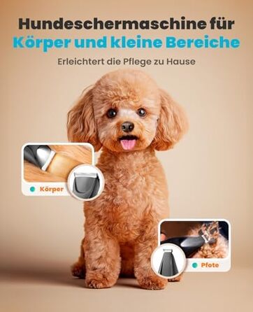 Триммер для собак Oneisall Paw Trim Pro з LED-підсвічуванням, акумуляторний. Ідеально для стрижки подушечок лап, очей, вух та обличчя.