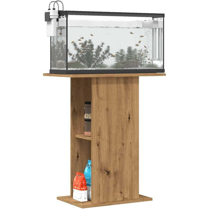 Підставка для акваріума vidaXL з ДСП, артезіанський дуб, 36x60,5x72,5 см