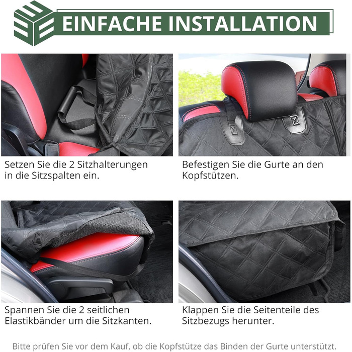 Захист для автосидіння для собак EYPINS: водовідштовхувальний, антиковзкий, 137x125 см, універсальний