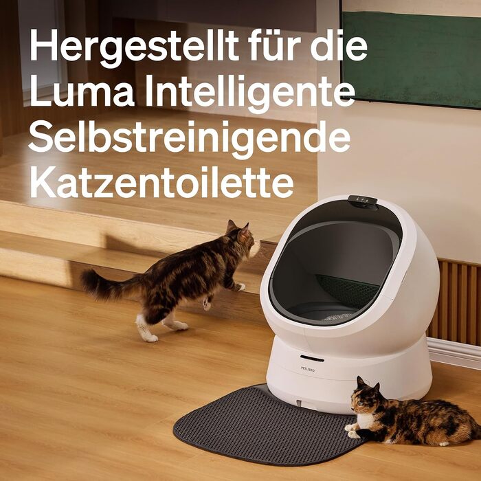 Інтелектуальний автоматичний лоток для котів PETLIBRO Luma з AI-камерою та килимком для збору наповнювача