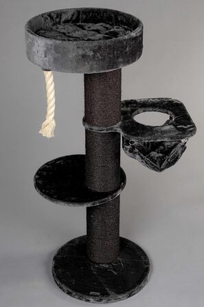 Дряпка для великих котів RHRQuality Maine Coon Sleeper Crown 150 см, кремова, товсті сизалеві стовпи 20 см