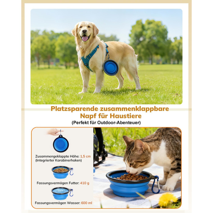 Транспортна переноска для котів та цуценят Morpilot до 7 кг, переноска для тварин з безпечними застібками, складна миска, підходить для візитів до ветеринара, авто та літака