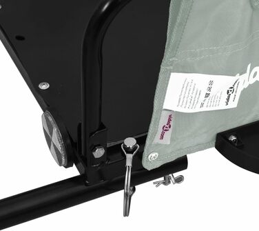 Фahrradanhänger ARKEM: Кошик-причіп для велосипеда з тканини Oxford та металу (сірий)