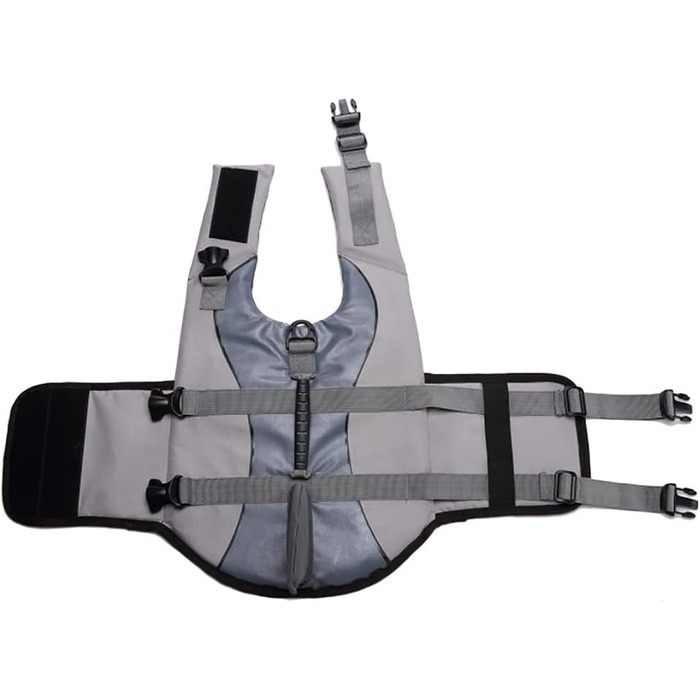 Жилет для собак OMEM, сірий, для плавання, серфінгу та катання на човні. Безпека у воді для вашого улюбленця