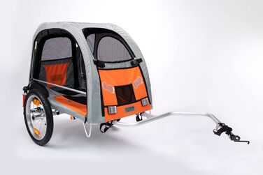 TrendPet Comfort Wagon M: Алюмінієвий причіп для собак з підвіскою, сірого кольору