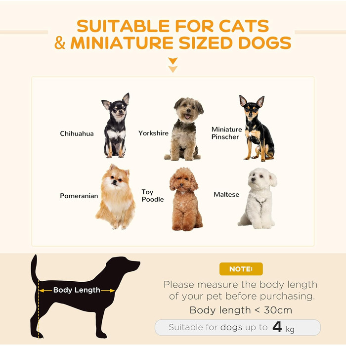 Корзина для собак і котів PawHut з подушкою, сірого кольору, 57 x 46 x 17,5 см