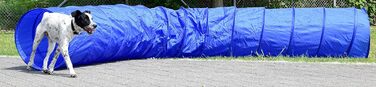 Набір для аджиліті для собак Dobar® 50807 - 12 елементів. Slalom-стійки, тунель XL, висота 110 см. Синій/Жовтий. Тренування спритності та швидкості.