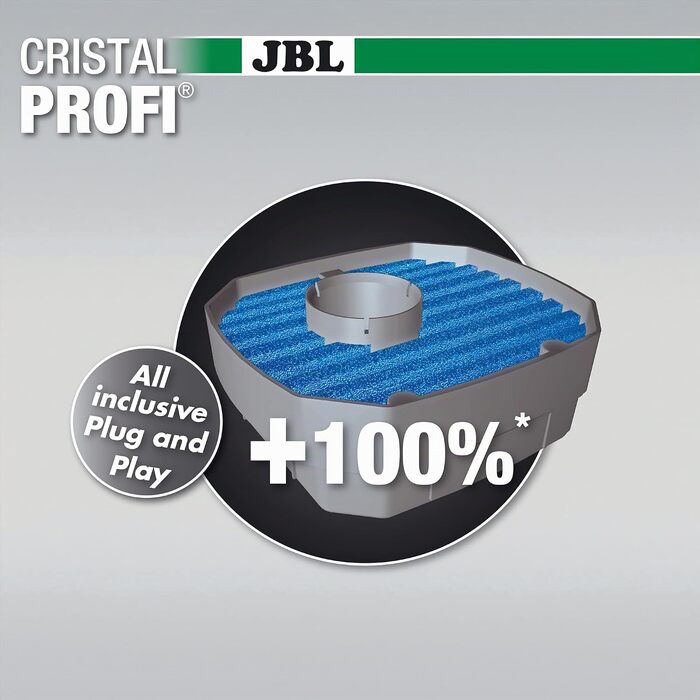 Зовнішній акваріумний фільтр JBL CristalProfi e902 greenline для акваріумів від 90 до 300 літрів, Single