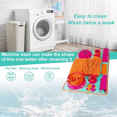 Інтерактивна килимок-нюхалка для собак та котів, сповільнює харчування, знімає стрес, оранжевий, червоний, блакитний