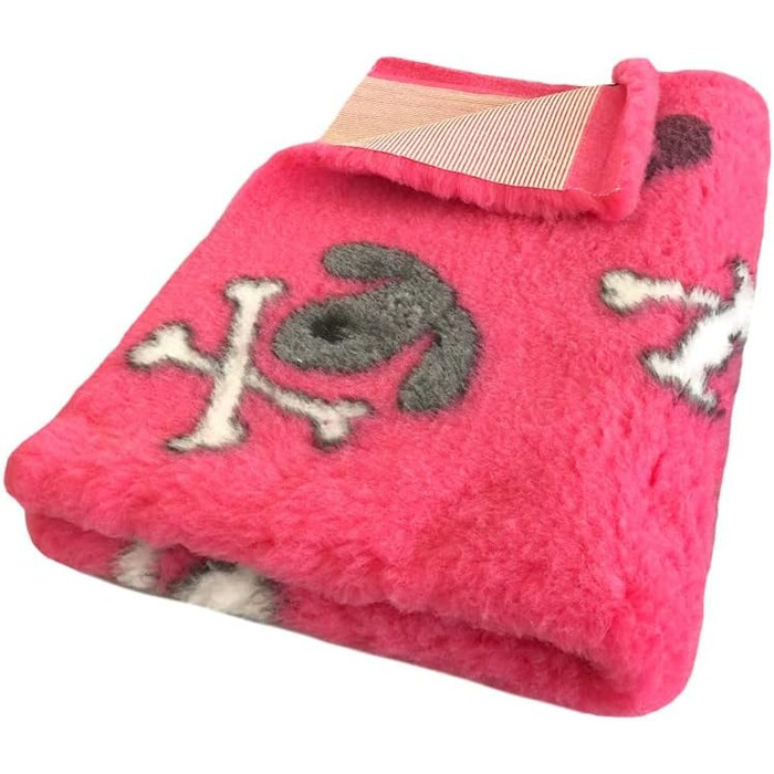 Лежанка для собак Elropet Premium 30mm: неслизька, для маленьких та великих собак, розміри S (80x50 см), колір рожевий (Vet Bed)