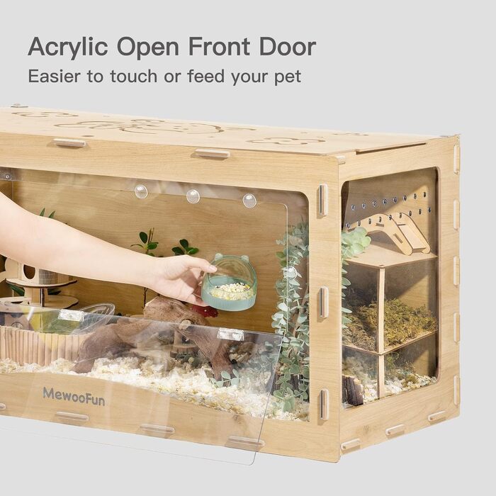 Клітка для хом'яків та морських свинок велика 100x50x50 см з дверцятами – Die haustür