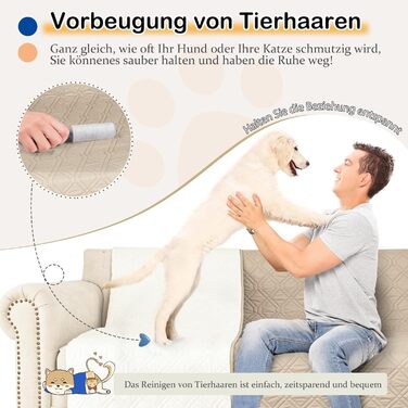 Водонепроникний килимок для собак GYURO - двосторонній, м'який, 97x190 см та 208x208 см (Хакі)