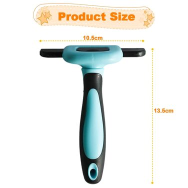 Щітка для собак та котів Ram® для видалення шерсті та підшерстя (двостороння)