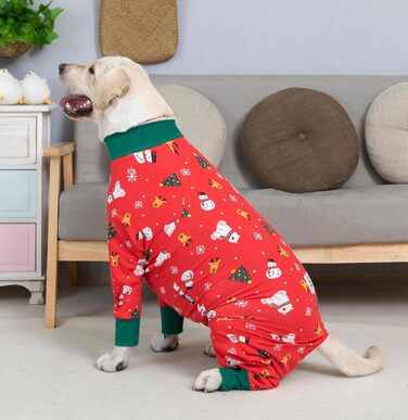 Комбінезон для собак великих порід, захисний, анти-шерсть, від лизання, для захисту ран, піжамний, розмір XXXL, 7XL, для святкування Різдва