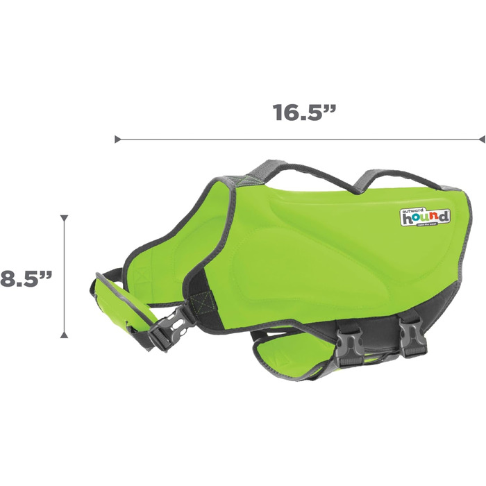 Рятувальний жилет для собак Outward Hound Dawson Swim, зелений, розмір XL