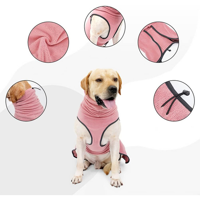 Тепла флісова жилетка для собак - флісовий пуловер/зимовий одяг для собак, Marine, XXL Marine XXL