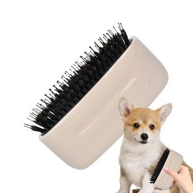 Професійна щітка для вичісування котів, гребінець для видалення шерсті, аксесуари для догляду за довгошерстими котами, цуценятами та кошенятами, щоденний догляд за шерстю, для використання на вулиці, рекомендовано ветеринарами, білий колір