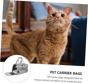 Рюкзак-переноска для тварин JOINPAYA: дихаючий матеріал, сітчасте вікно, регульований ремінь, універсальна сумка для собак та котів на подорожі, кемпінг та прогулянки