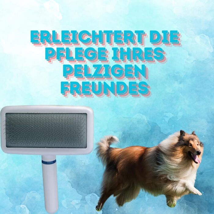 Щітка для собак EHASO Doggy-Man, пластикова, м'яко-середня