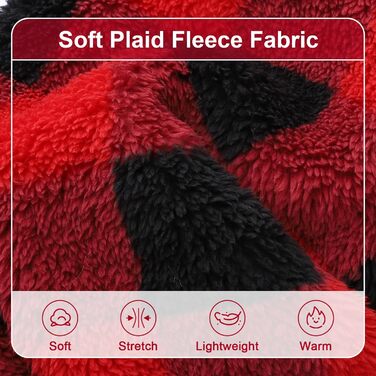 Піжама для собак з коміром-стійкою, флісовий пуловер для собак, зимовий, милий, одяг для маленьких собак, одяг для цуценят, комбінезон для домашніх тварин, чихуахуа, йоркширський тер'єр, одяг для котів (XS, червоний/подорож, однотонний (Getaway Solids), M