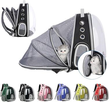 Транспортна переноска для котів Transportbox Katze – складана переноска для котів та маленьких собак, блакитна