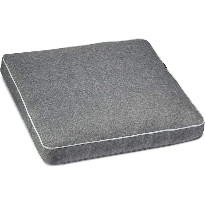 Крісло-ліжко для собак середніх порід | М'яке ліжко з memory foam | Легко миється | Сірий колір, 50 x 65 см