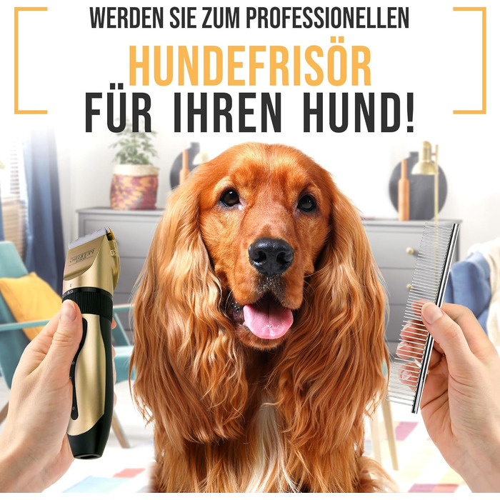 Професійна машинка для стрижки тварин PetKing Premium, для довгошерстих собак і котів