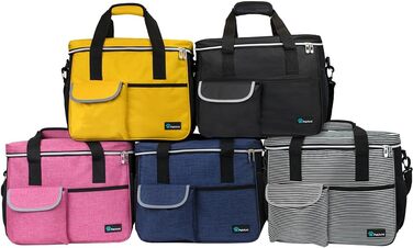 Сумка-органайзер для собак PetAmi: дорожня сумка для корму та аксесуарів, ідеальна для кемпінгу та подорожей з домашніми тваринами (середня)