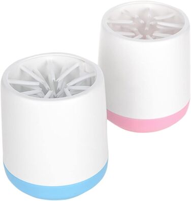 Очисник лап для собак та котів, силіконовий, рожевий (S)