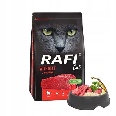 Сухий корм для котів Dolina Noteci Rafi з яловичиною, 7 кг