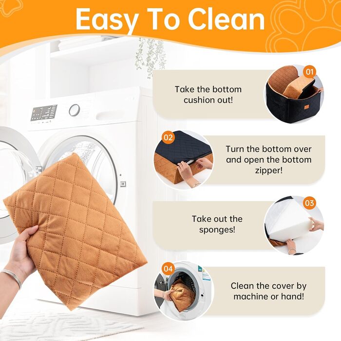 Автокрісло для собак маленьких та середніх порід, Memory Foam, до 15,9 кг, знімний чохол, кишені, 2 шт.