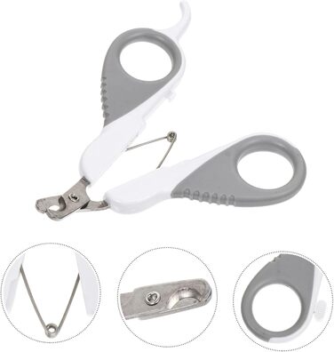 Ножиці для обрізання кігтів домашніх тварин BESPORTBLE - 2 шт. для собак та котів. Якісні, з нержавіючої сталі, для точної гігієни кігтів.