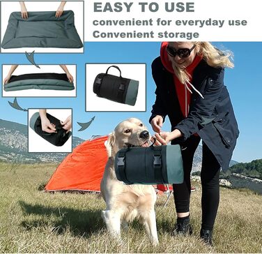 Лежанка для собак та котів WESKIFAN: водонепроникна, знімний чохол, 58 x 86 см, сіра