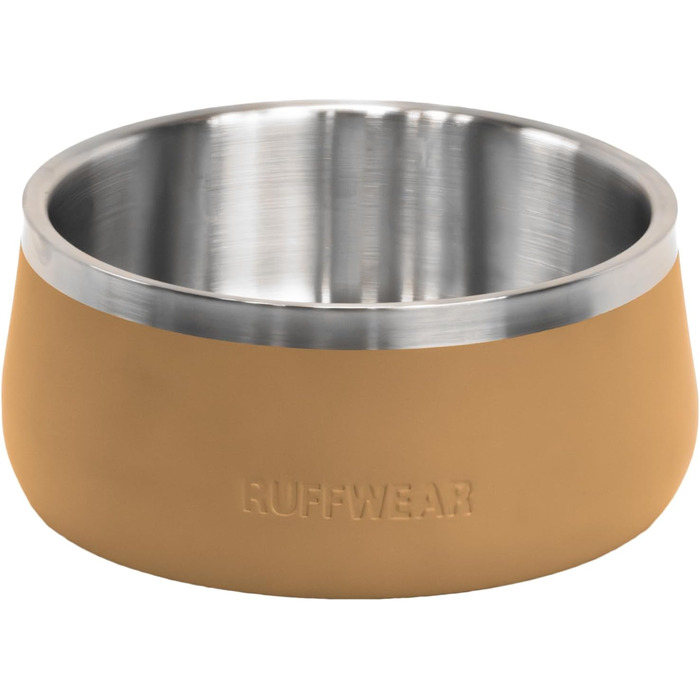 Нічна миска для собак Ruffwear Basecamp Napf з нержавіючої сталі, легка та портативна для ласощів, корму та води, неслизька, придатна для миття в посудомийній машині та витокостійка