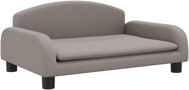 Крісло-ліжко для собак, м'яке ліжко для тварин, диванчик для маленьких собак та котів, тканина, 70 x 45 x 30 см, пудровий