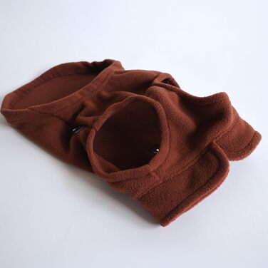 Тепла жилетка для собак та котів Jacko & Co з кільцем для повідка – м'яка, легка, дихаюча для цуценят, дрібних, середніх собак, кошенят, кішок, чихуахуа, тепла на осінь/зиму (S (1.8-2.7 кг), шоколадно-коричнева)