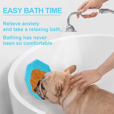 Килимок для собак | Килимок-лежанка з повільною годівлею | 2 шт. (Помаранчевий, Синій)