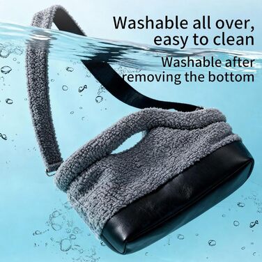 Транспортна сумка для котів та собак | Водонепроникна, м'яка переноска | З безпечним кріпленням ременем | Для малих та середніх порід | Сірий колір