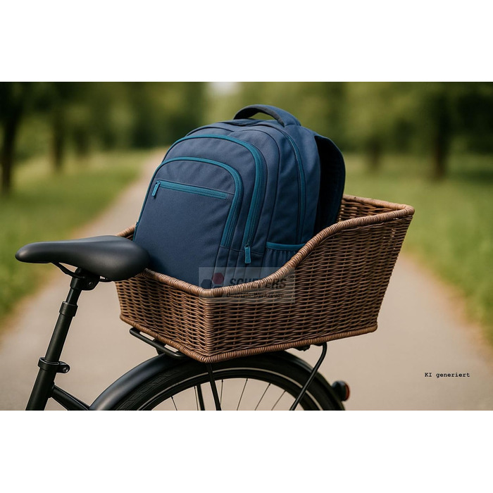 Фahrradkorb LTJ 030017: Кошик на багажник для велосипеда, пластик, ротанг